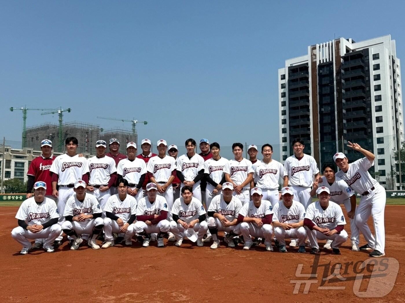 본문 이미지 - 키움 히어로즈 2군 고양 히어로즈 선수단이 대만 캠프를 마치고 23일 귀국한다. (키움 제공)