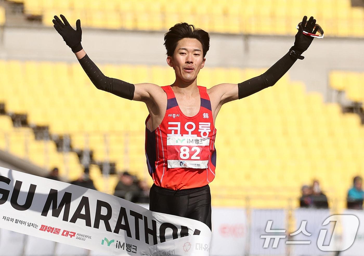 본문 이미지 - 현재 국내 마라톤 랭킹 1위 박민호. ⓒ 뉴스1 공정식 기자