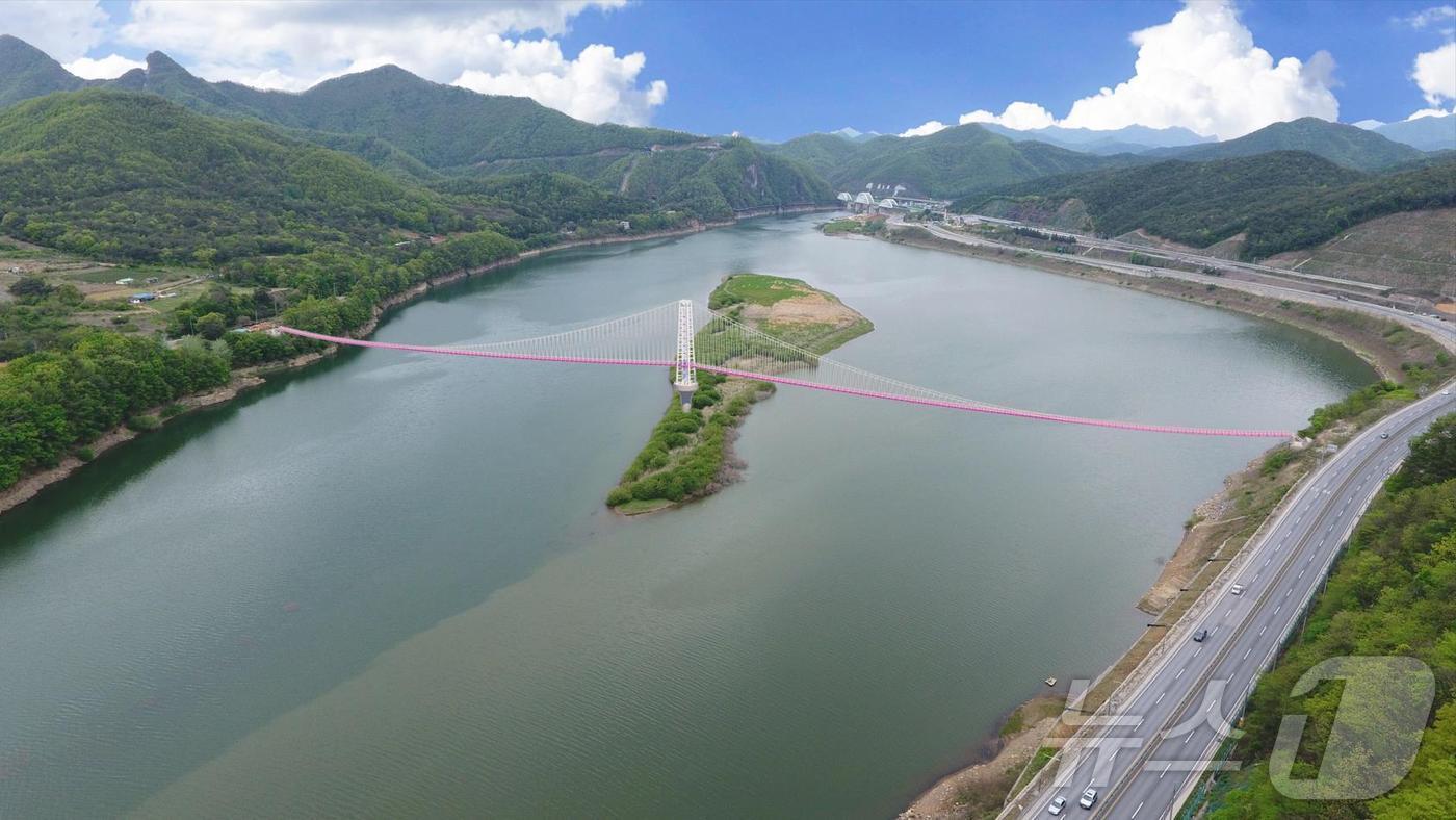 단양 시루섬 기적의 다리 조감도.(재판매 및 DB금지)/뉴스1   