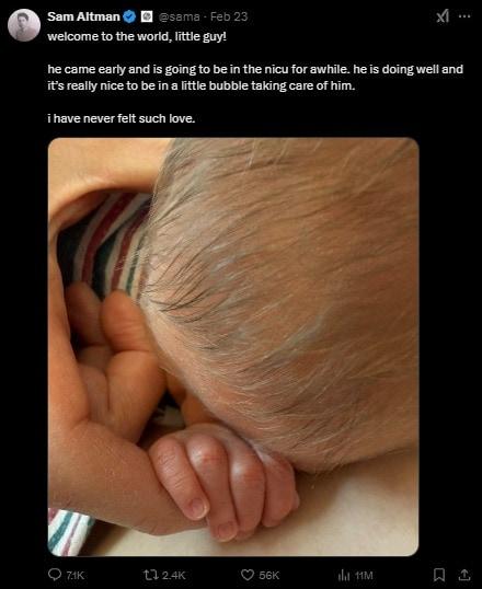 본문 이미지 - (사진 샘 올트먼 소셜미디어)