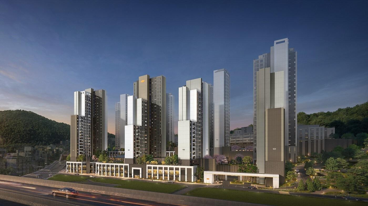 'e편한세상 연희' 단지 투시도./DL이앤씨 제공