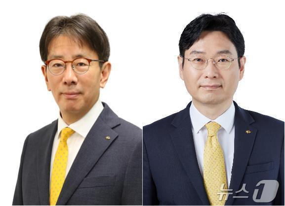 본문 이미지 - 이재근 KB금융 글로벌사업 부문장(왼쪽)과 이창권 KB금융 디지털·IT 부문장