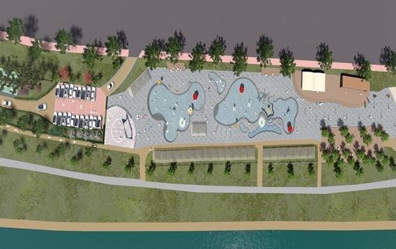 본문 이미지 - 청주시 무심천 물놀이장 계획도. &#40;시 제공. 재판매 및 DB금지&#41;