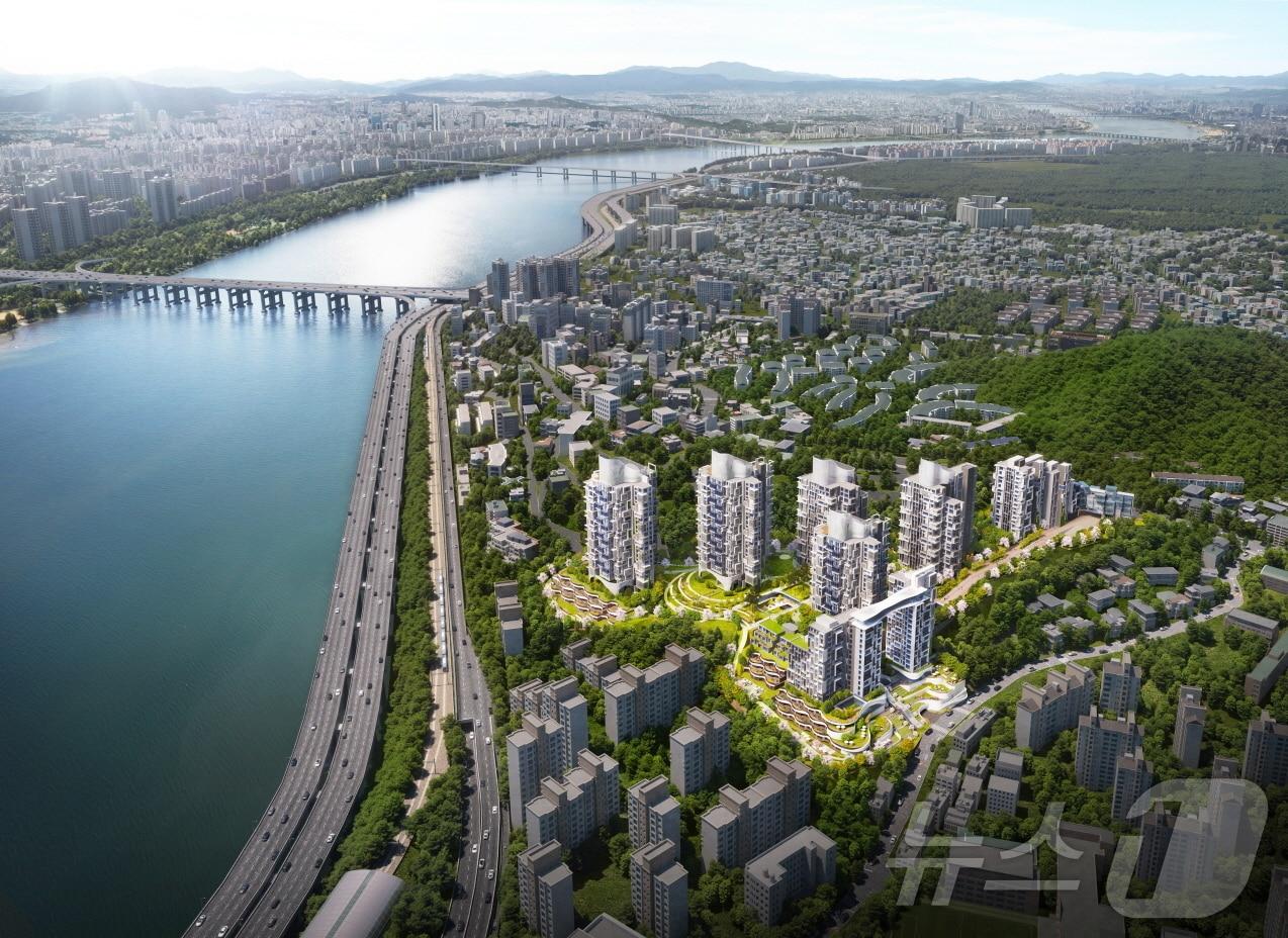 본문 이미지 -  한남 하이츠 투시도 (희림건축 제공)