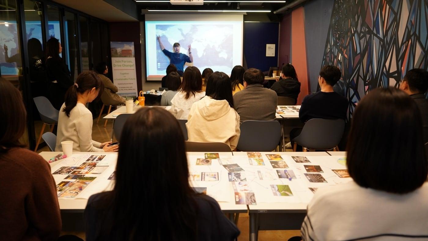 세아상역이 기후 프레스크 워크숍에 참가했다 (글로벌세아 그룹 제공)