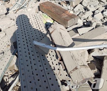 본문 이미지 -  사고 현장 모습.(독자 제공)