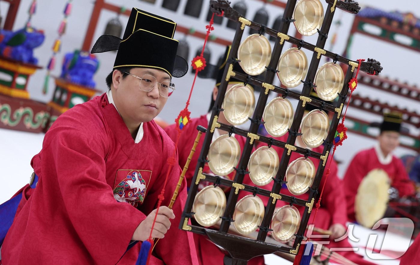 지난달 국립국악원에서 열린 2025 정악단 정기공연 '행악과 보허자 - 하늘과 땅의 걸음' 제작발표회 모습. 해당 사진은 기사 내용과 관련 없음./뉴스1 ⓒ News1 김성진 기자