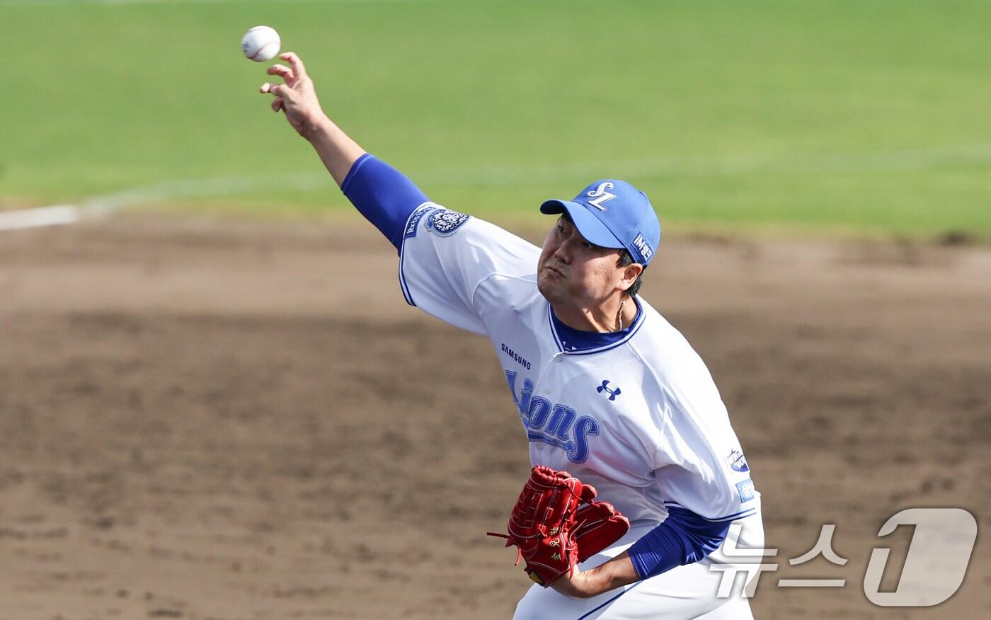 삼성 라이온즈 투수 김태훈이 6시즌 연속 두 자릿수 홀드까지 한 개만을 남겨뒀다. 2025.2.25/뉴스1 ⓒ News1 허경 기자