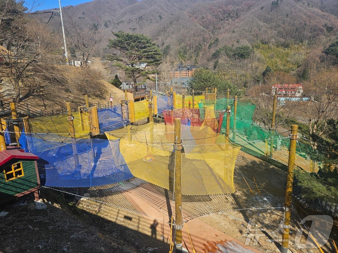 본문 이미지 - 산청군 중산관광지 숲체험시설(산청군 제공. 재판매 및 DB금지).