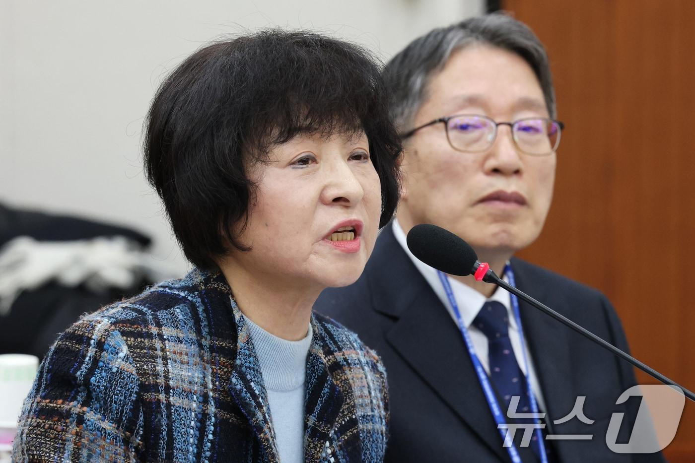 &#40;왼쪽부터&#41; 박지향 동북아역사재단 이사장,  김낙년 한국학중앙연구원 원장. /뉴스1 ⓒ News1 이광호 기자