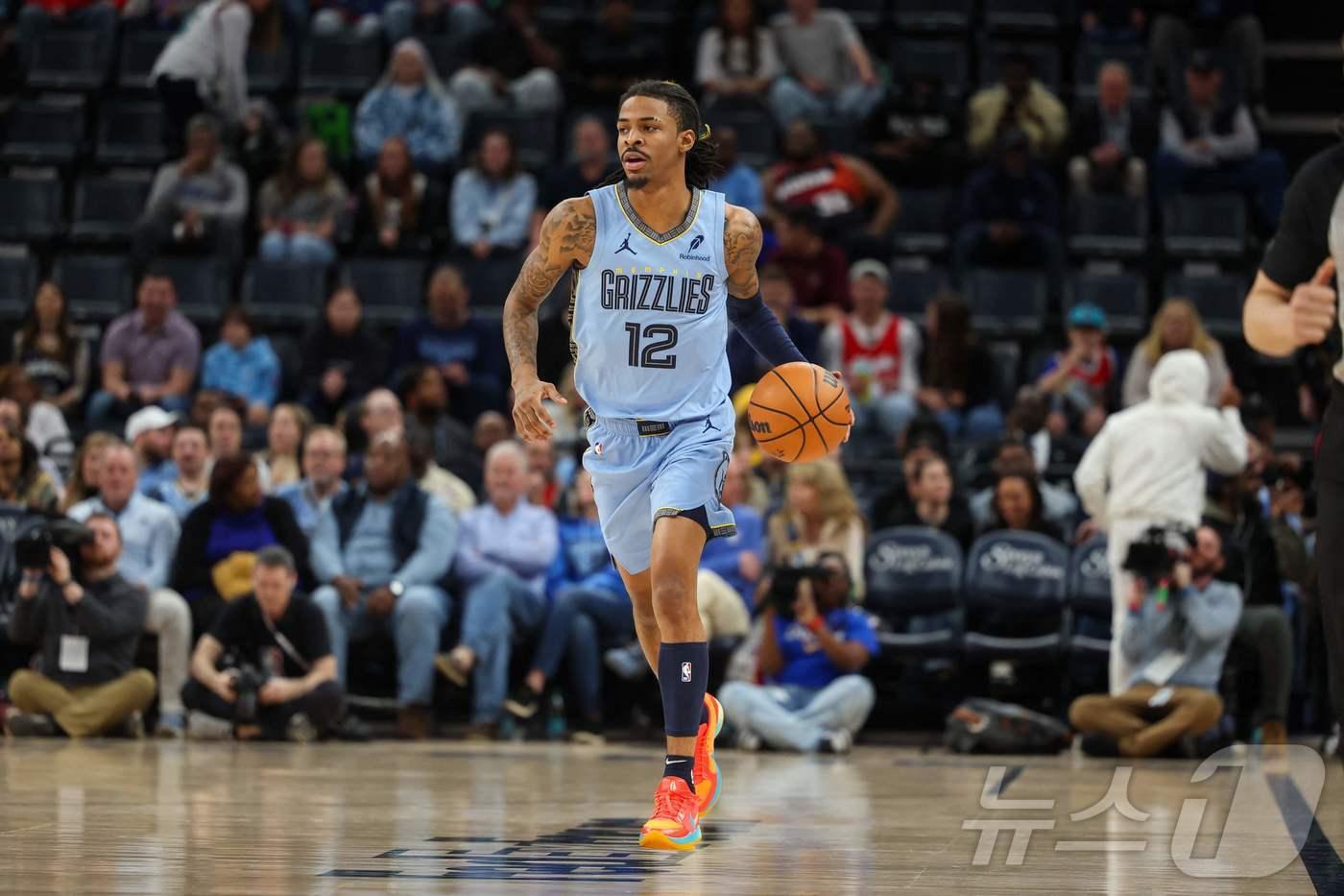 멤피스 포인트 가드 자 모란트. ⓒ AFP=뉴스1