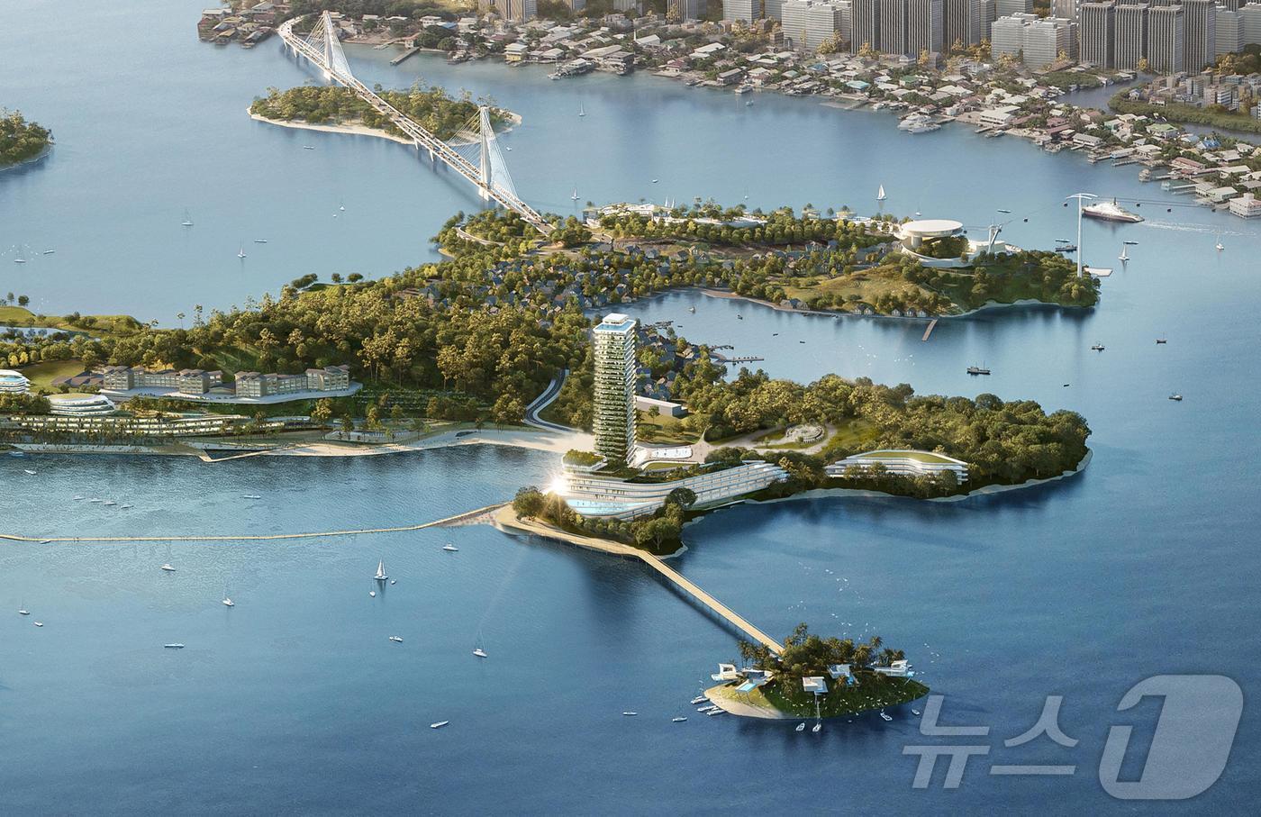 여수 경도해양관광단지 호텔 조감도 