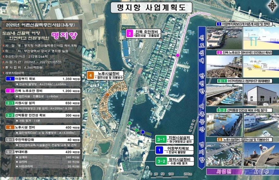 본문 이미지 - 부산 강서구 명지항 사업계획도(부산시청 제공. 재판매 및 DB 금지)