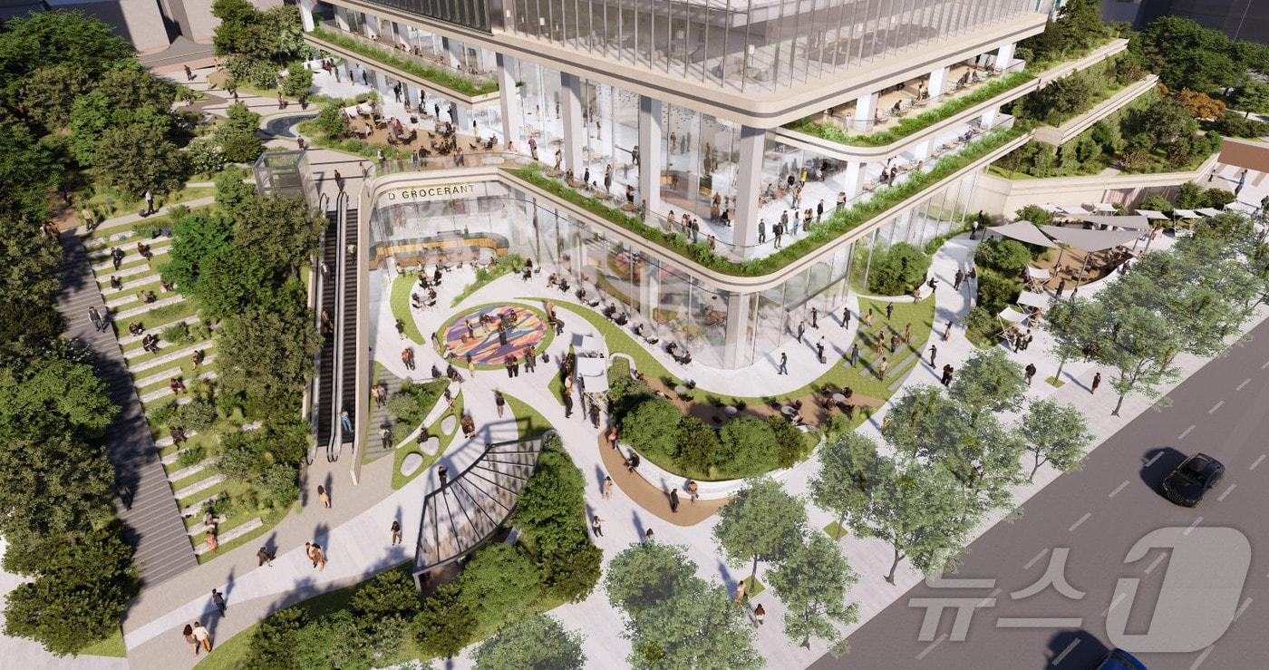 개방형 녹지 조감도 안(용산구 제공)