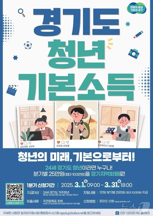 본문 이미지 - 경기도 청년기본소득 홍보물. (군포시 제공. 재판매 및 DB 금지) 2025.2.27/뉴스1