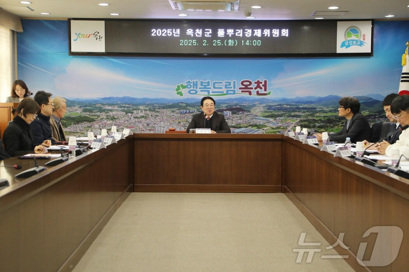 옥천군 풀뿌리경제위원회 회의 (옥천군 제공. 재판매 및 DB금지) /뉴스1 