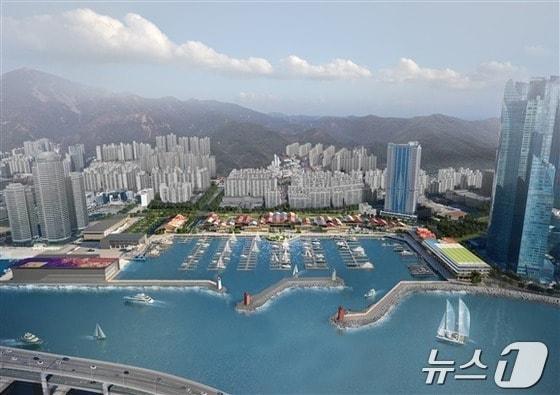 본문 이미지 - 수영만 요트경기장 조감도.(부산시청 제공. 재판매 및 DB 금지))