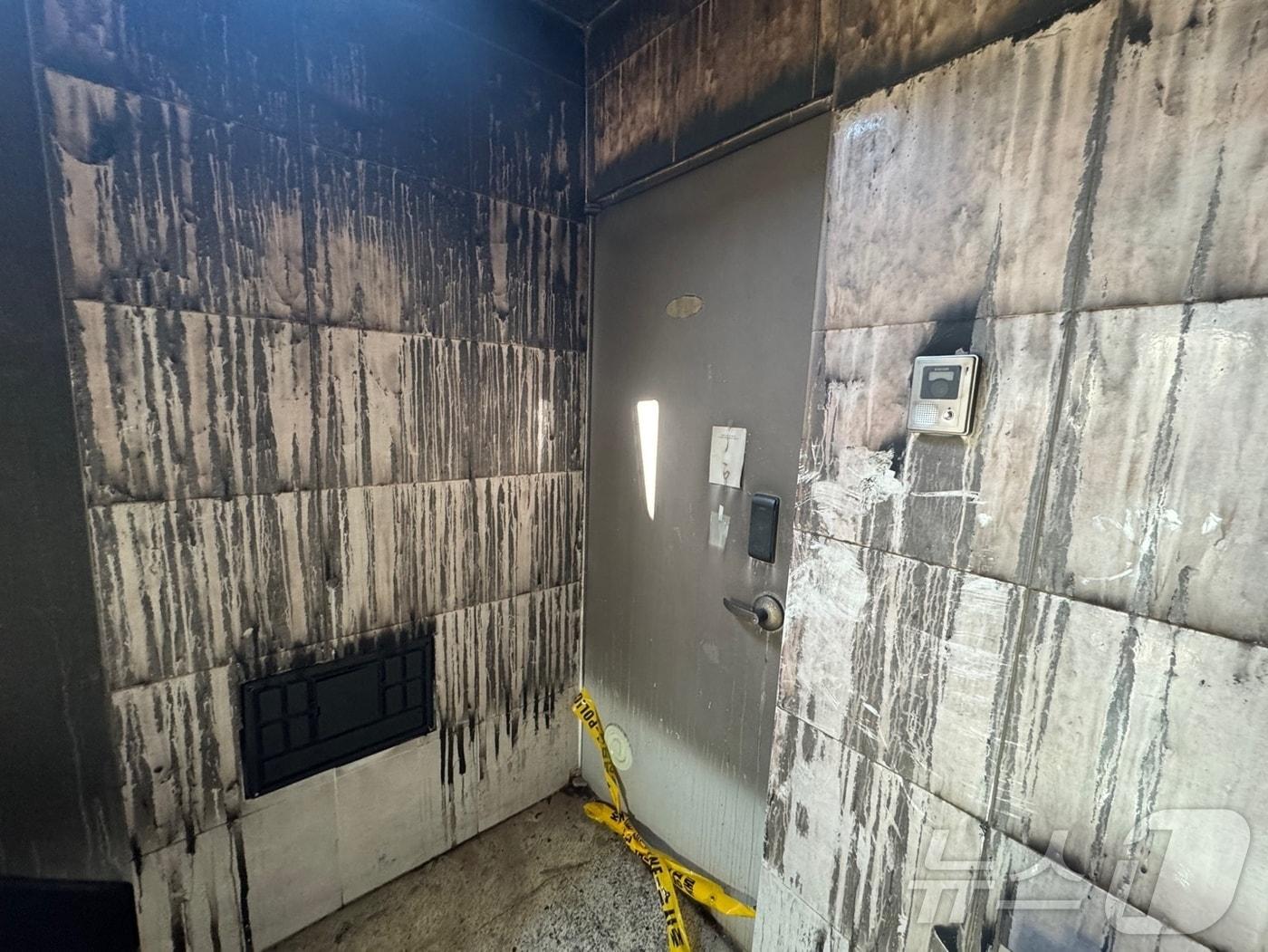 본문 이미지 - 인천시 서구 심곡동 빌라 화재 현장.  ⓒ News1 박소영 기자