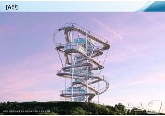 본문 이미지 - 스페인 작가 마누엘 몬테세린의 &#39;영원의 봉수대&#39; 조감도  