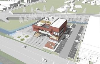 본문 이미지 - 울주군 상북농공단지 복합문화센터 건축 설계공모 당선작 선정 조감도.