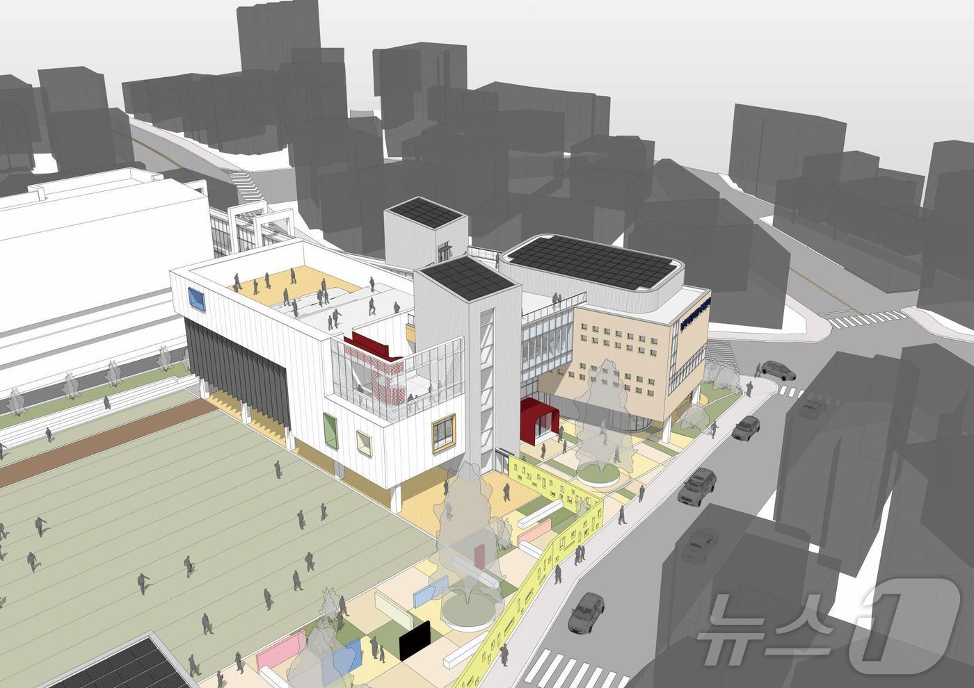 '남목초 공영주차장 및 복합커뮤니티센터' 설계 공모 당선작.(울산동구청제공. 재판매 및 DB 금지)