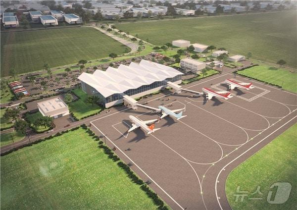 본문 이미지 - 새만금 국제공항 조감도.(전북자치도 제공. 재판매 및 DB금지) 2025.2.28/뉴스1