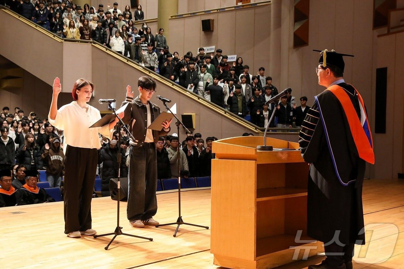 우송대학교 2025학년도 입학식 모습. &#40;우송대 제공.재판매 및 DB금지&#41;/뉴스1