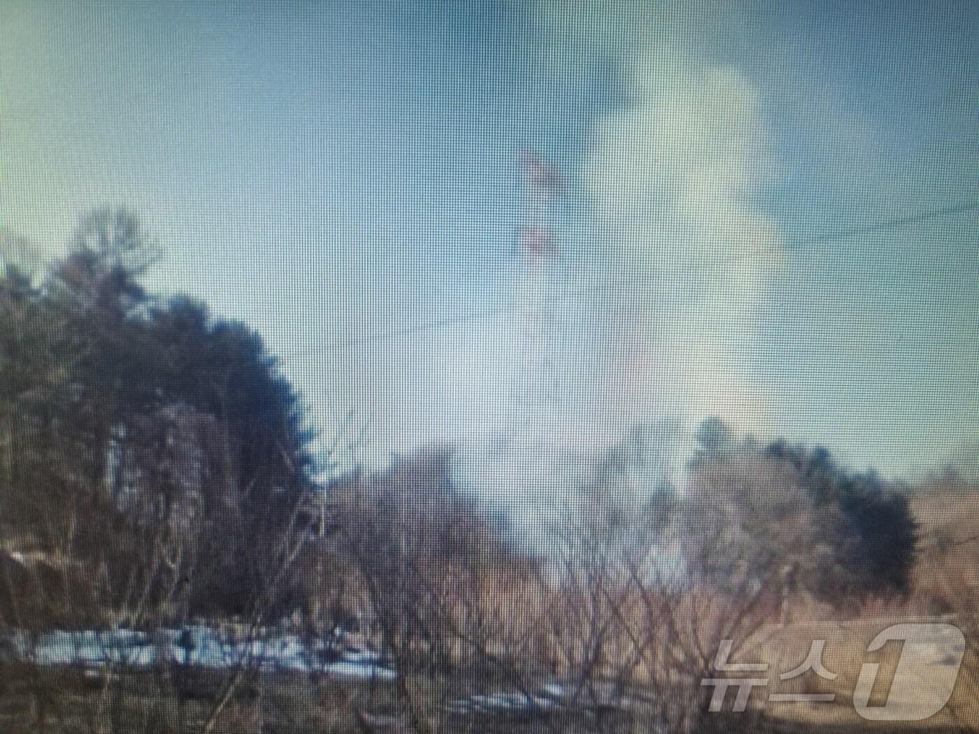 본문 이미지 - 강원 횡성 공근면 부창리 산불 현장.(산림청 제공, 재판매 및 DB금지)