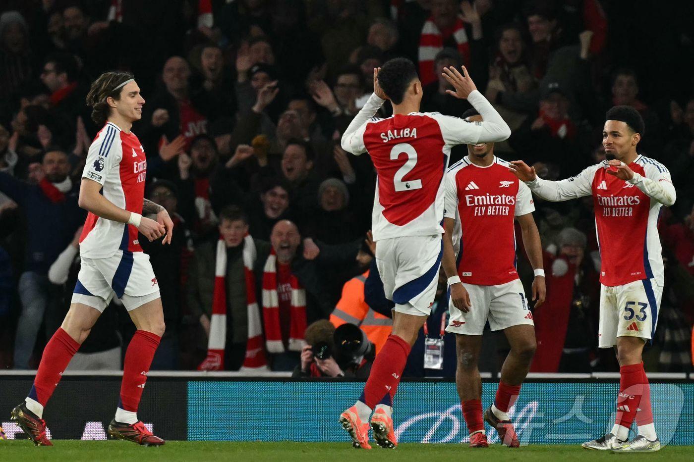 맨체스터 시티를 5-1로 완파한 아스널. ⓒ AFP=뉴스1