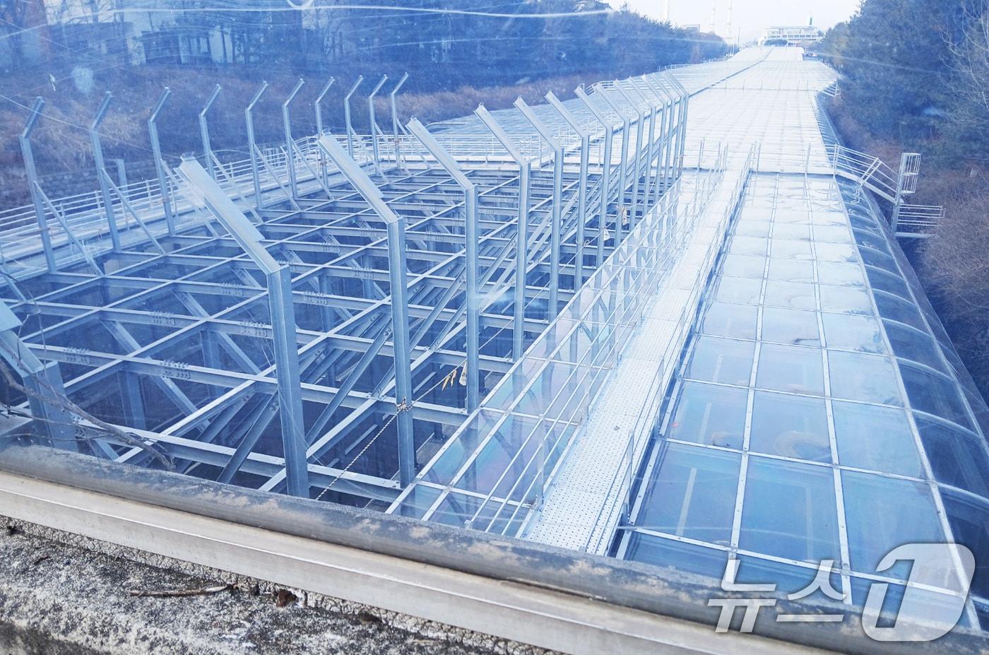 광주 광산구 신창동 방음터널.(이귀순 광주시의원 제공)/뉴스1 