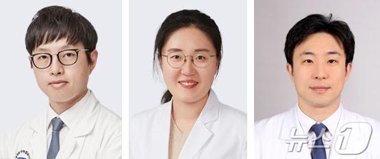 본문 이미지 - 안태준 여의도성모병원 교수, 임지혜 여의도성모병원 교수, 장일영 전 서울아산병원 교수(왼쪽부터)/가톨릭대학교 여의도성모병원 제공