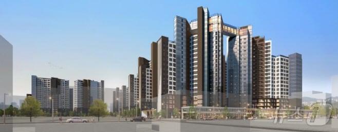 본문 이미지 -  서울 서초구 '래미안 원페를라'(방배6구역 재건축 아파트) 투시도./삼성물산 건설부문