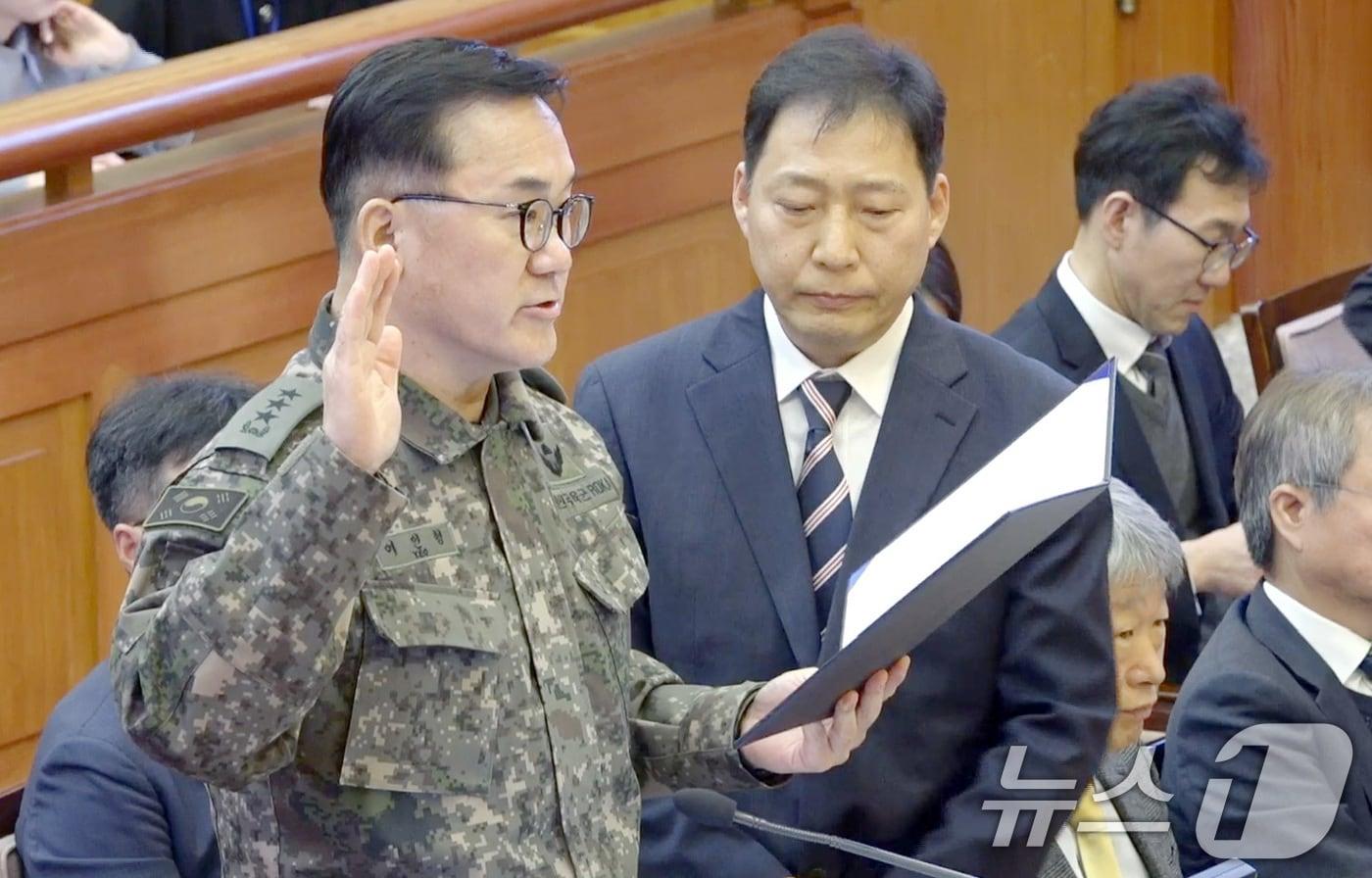 여인형 전 국군방첩사령관. &#40;헌법재판소 제공&#41; 2025.2.4/뉴스1