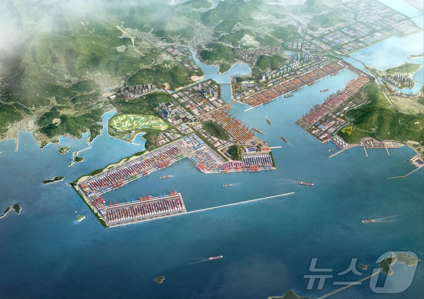 진해신항 조감도(경남도 제공)