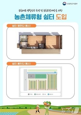 본문 이미지 - 농촌 체류형 쉼터 예시도. (농림축산식품부 제공) 