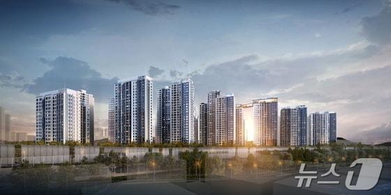 본문 이미지 -  메이플 자이 투시도&#40;GS건설 제공&#41;