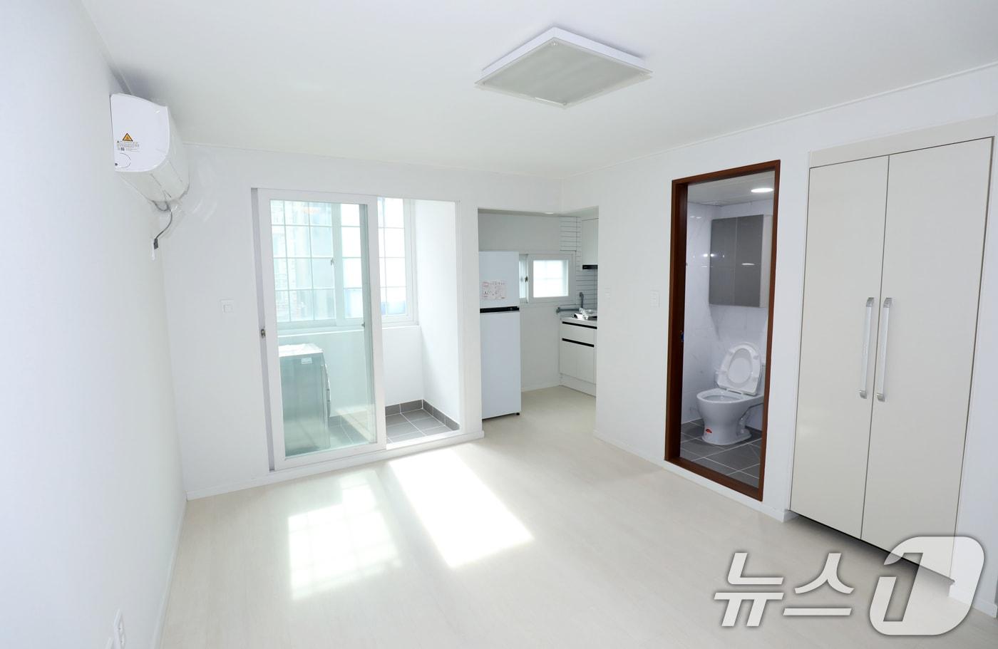 전주 청년만원주택 청춘별채 내부. ⓒ News1 유경석 기자