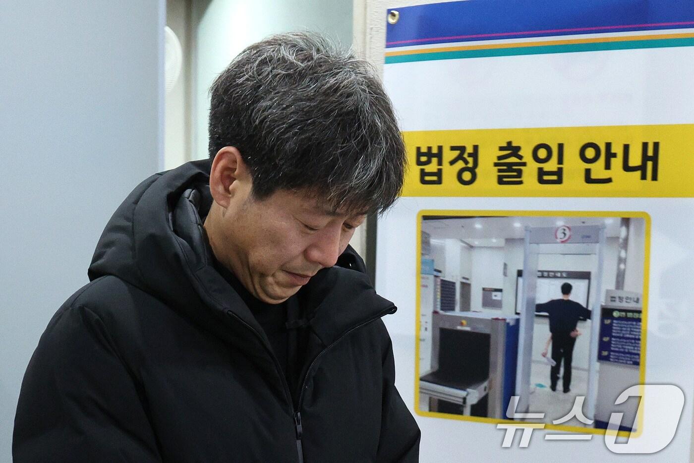 남욱 변호사가 6일 오후 6일 오후 서울 서초구 서울고등법원에서 열린 '대장동 개발 뇌물 혐의' 항소심 선고 공판을 마친 후 법정을 나서고 있다. 2025.2.6/뉴스1 ⓒ News1 신웅수 기자