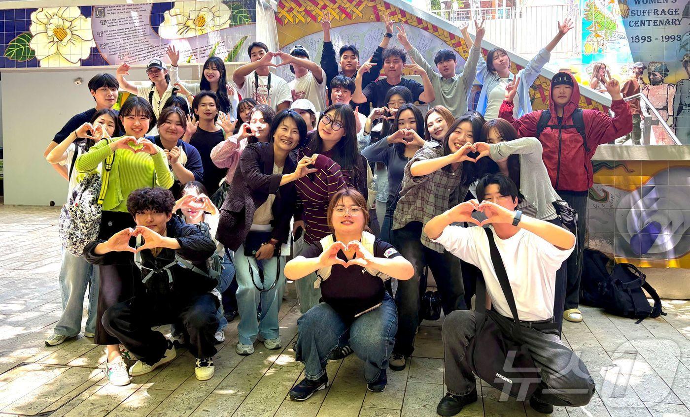 동신대 재학생 70명이 겨울방학을 맞아 뉴질랜드 오클랜드에서 어학 연수를 보내고 있다.&#40;동신대 제공&#41;2025.2.6./뉴스1