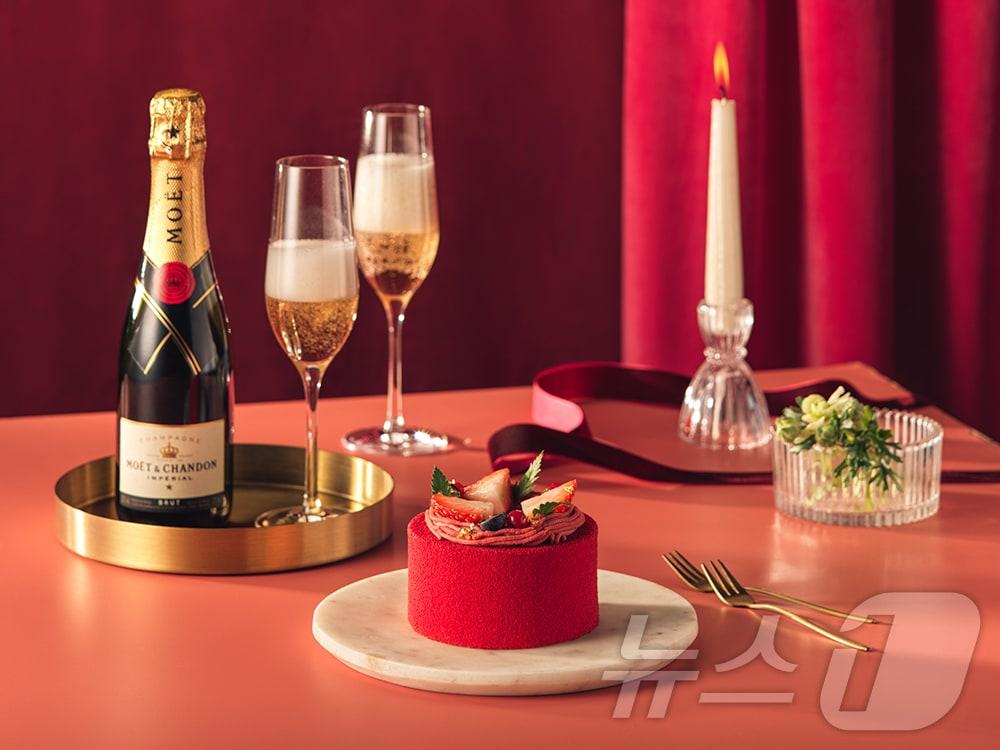 본문 이미지 - 서울드래곤시티의 밸런타인데이 객실 패키지 '스위트 커플'이 제공하는 상품들.(서울드래곤시티 제공)