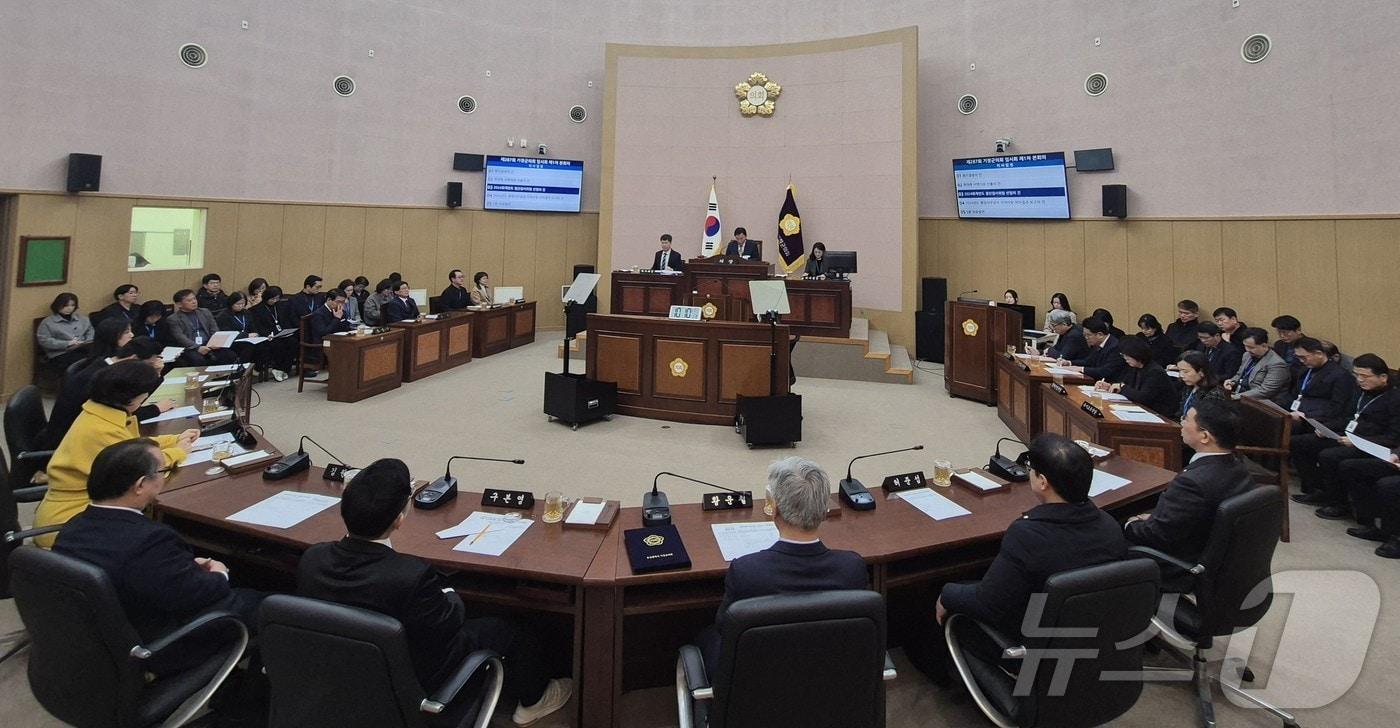 7일 부산 기장군의회 임시회 현장(기장군의회 제공)