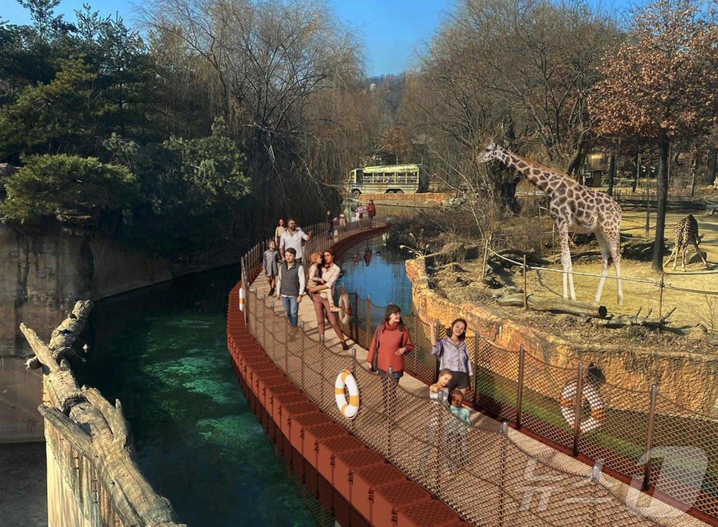 본문 이미지 - 에버랜드의 '리버 트레일 어드벤처' 전경.(에버랜드 제공)