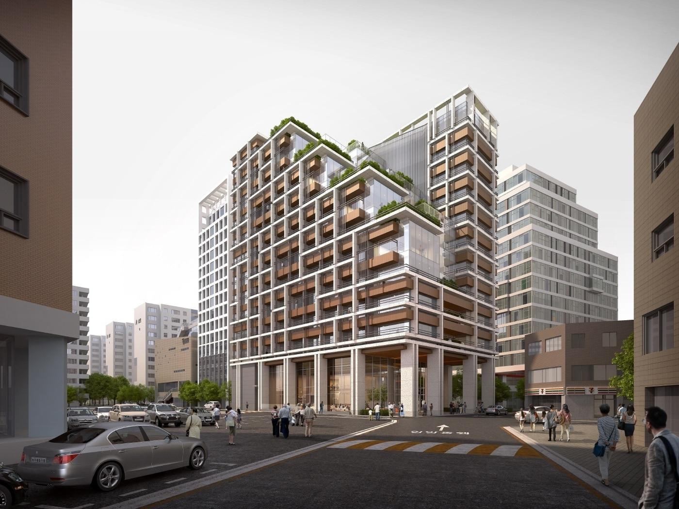 본문 이미지 - 방배 시니어 주택 투시도(SK디앤디 제공).