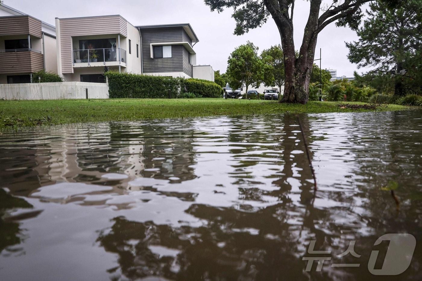 호주 골드코스트에서 사이클론 앨프리드의 영향으로 홍수가 발생했다. 2025.3.8 ⓒ AFP=뉴스1 ⓒ News1 강민경 기자
