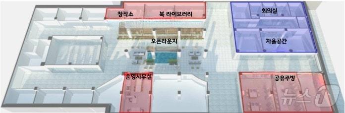 본문 이미지 - 오름라운지 배치도(부산시청 제공. 재판매 및 DB 금지)