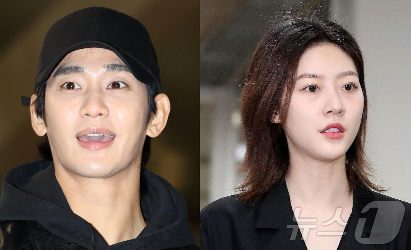 본문 이미지 - 배우 김수현, 고(故) 김새론. ⓒ 뉴스1