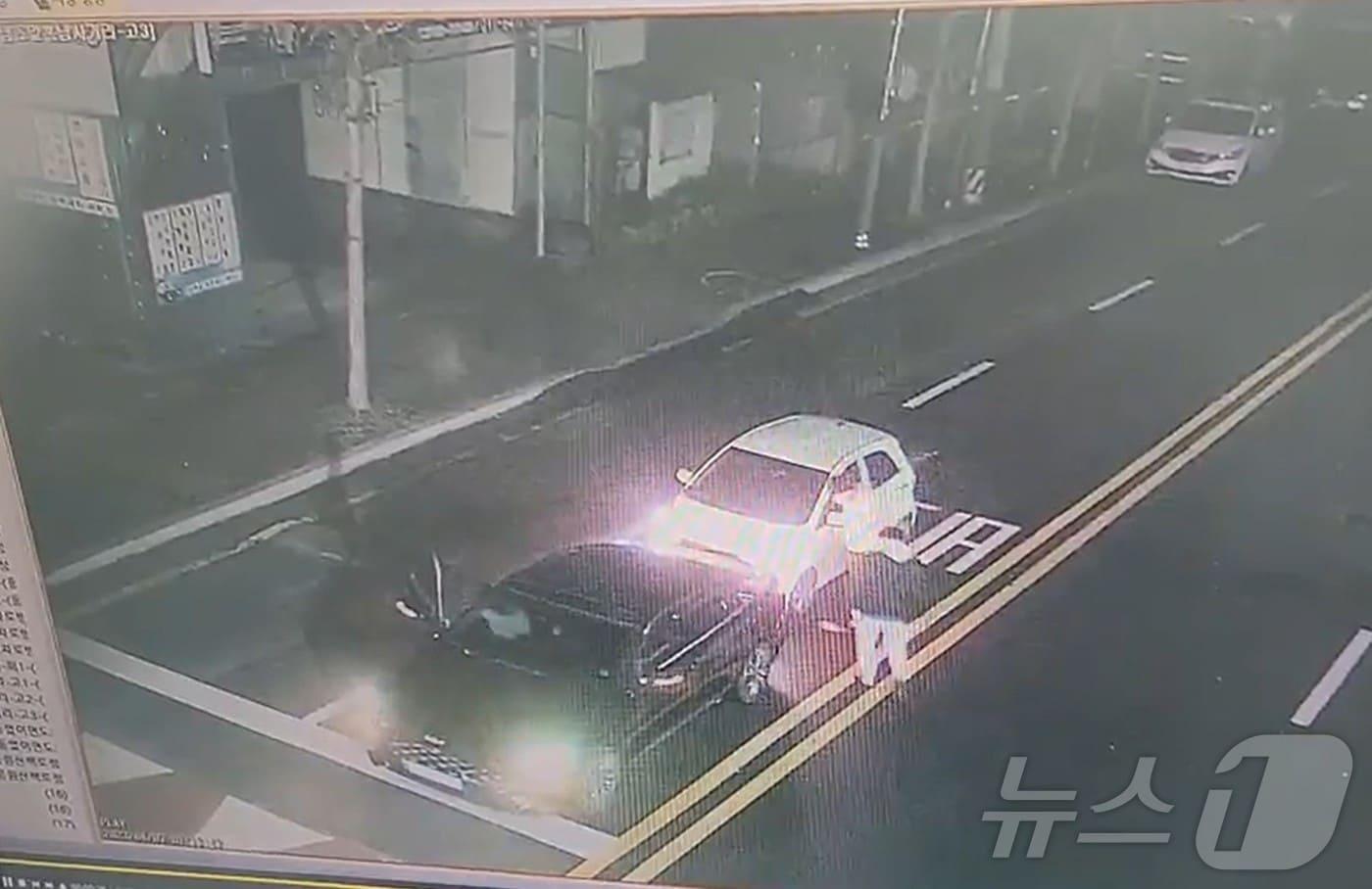 고의 고통사고 모습. (충남경찰청 제공. 재판매 및 DB금지) /뉴스1