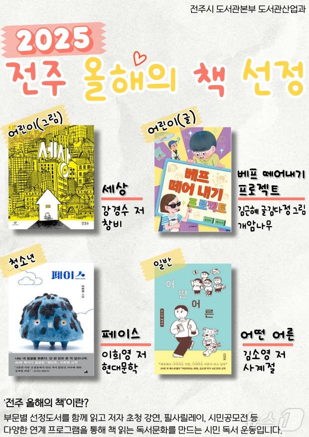 본문 이미지 - 전주시가 ‘2025년 전주 올해의 책’을 선정했다./뉴스1