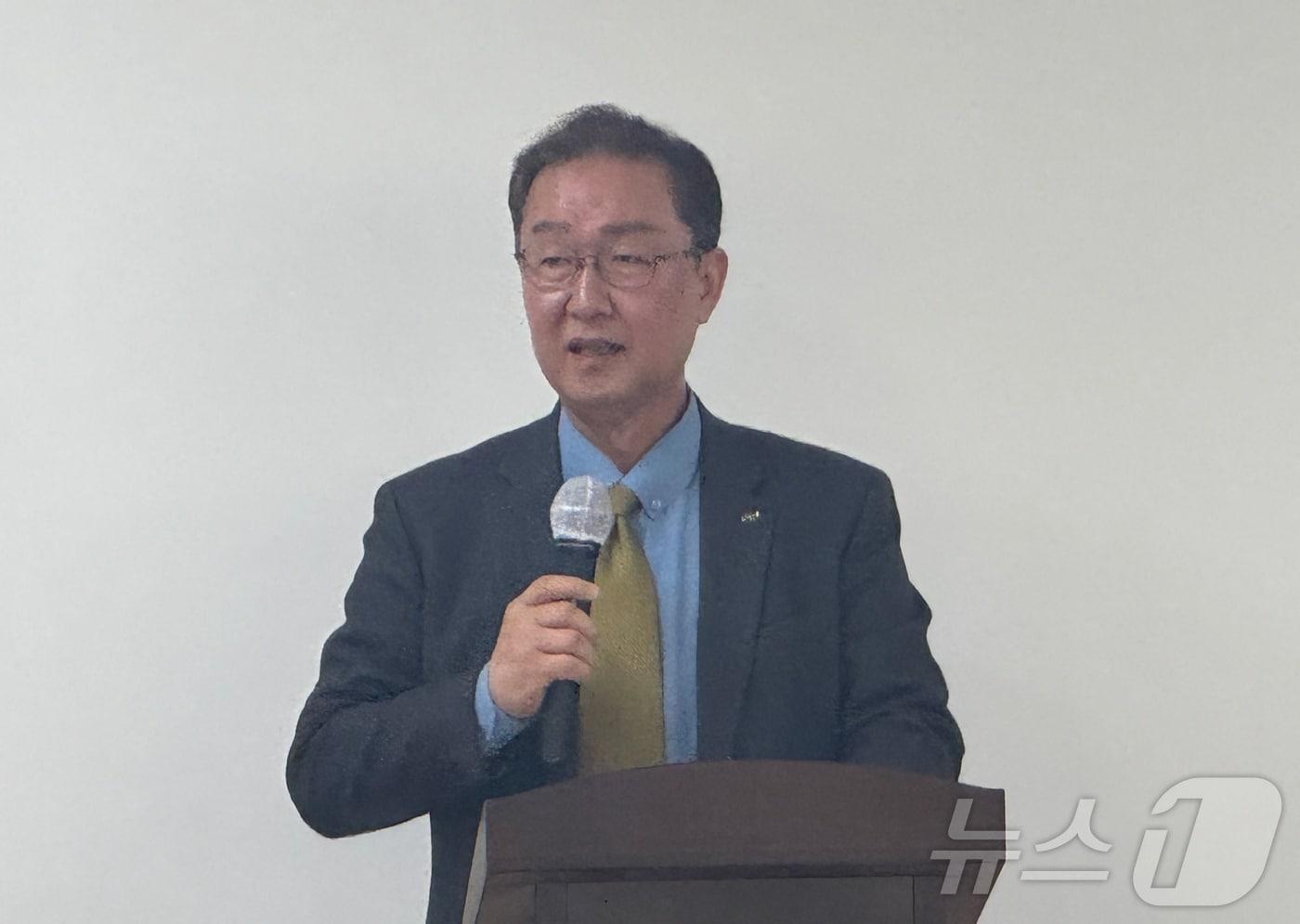 서원주 국민연금공단 기금이사가 기자간담회에서 발언하고 있다. @News1 강수련 기자