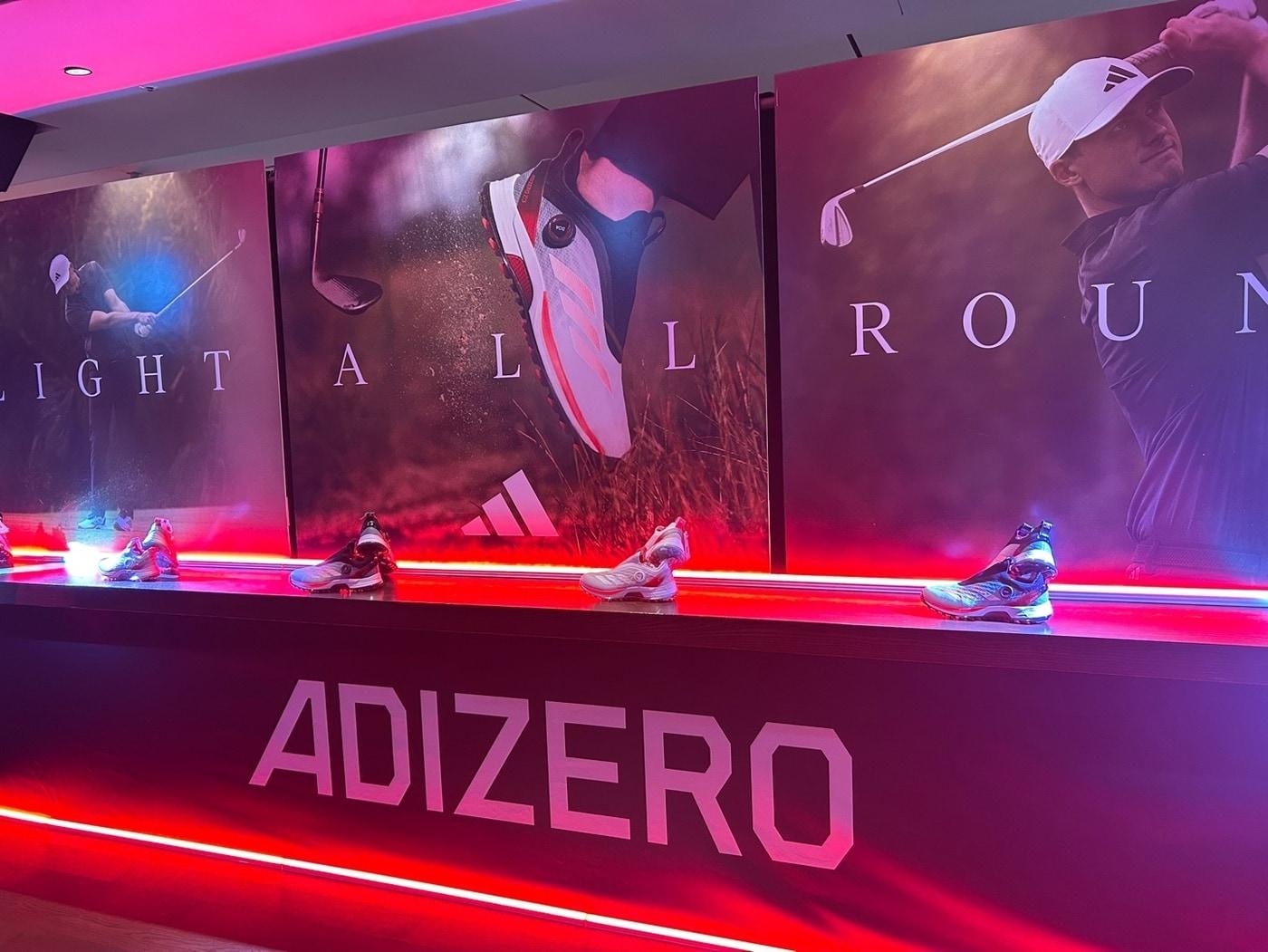 본문 이미지 -  11일 서울 강남구 청담동 클럽디 청담에서 아디다스골프 신제품 골프화 론칭 행사가 열리고 있다. 2025.3.11/뉴스1 ⓒ News1 문대현 기자